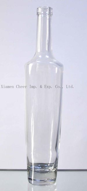500ml hög tydlig vit glas flaska (2963)